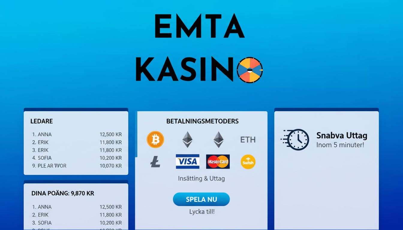 Alt: Leaderboard, betalningstyper och snabbhet utbetalning.